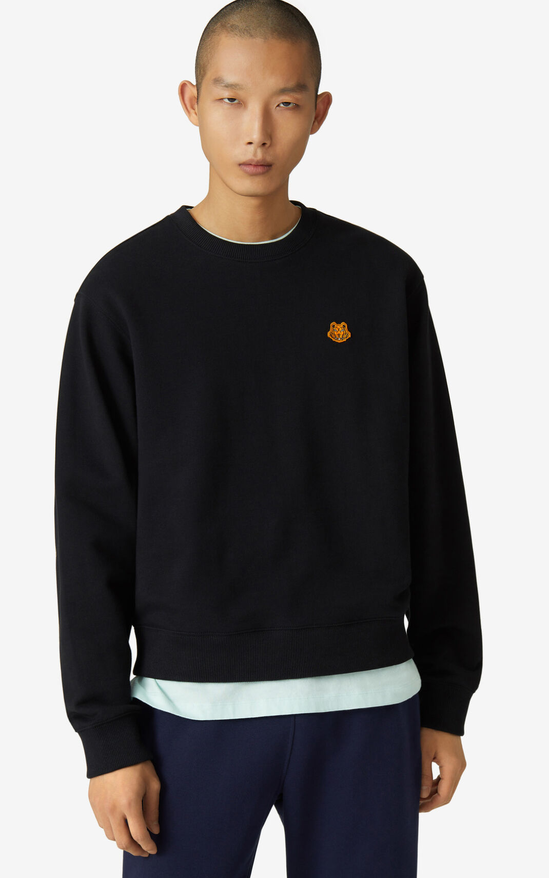 Sudadera Kenzo Tiger Crest Hombre Negras - SKU.4632484